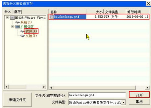 分區(qū)表?yè)p壞