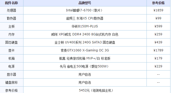 高配置臺式電腦